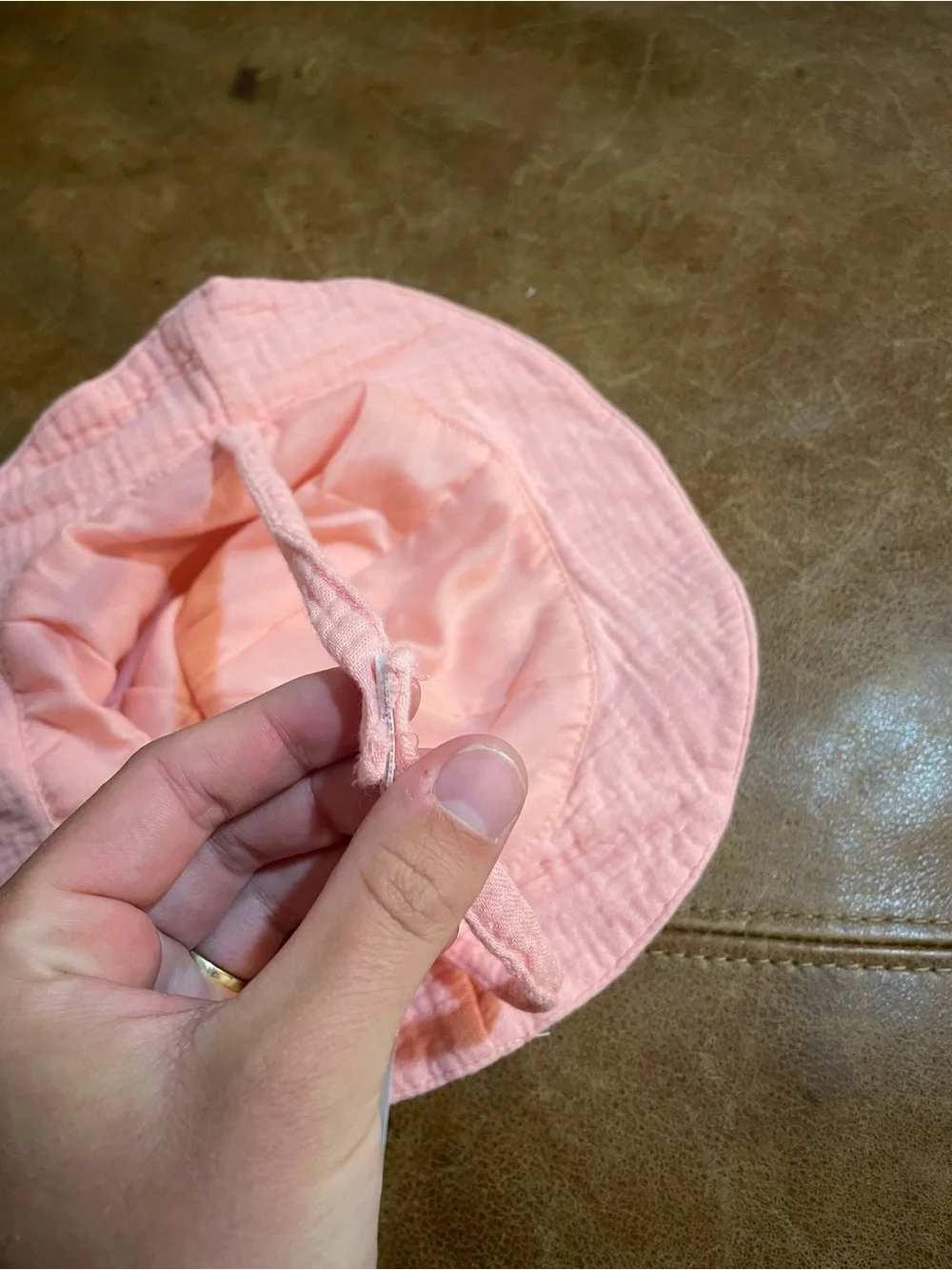 Flopsy Bunny Pink Baby Bucket Hat